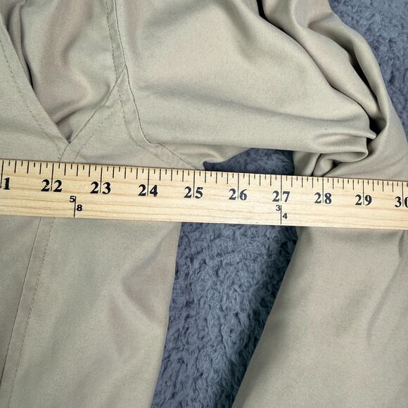 Polo Ralph Lauren Jacket Mens M Beige Bi Swing Windbreaker Zip Bomber Chin Strap - Picture 5 of 8